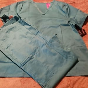 Dickies surgical green scrub set